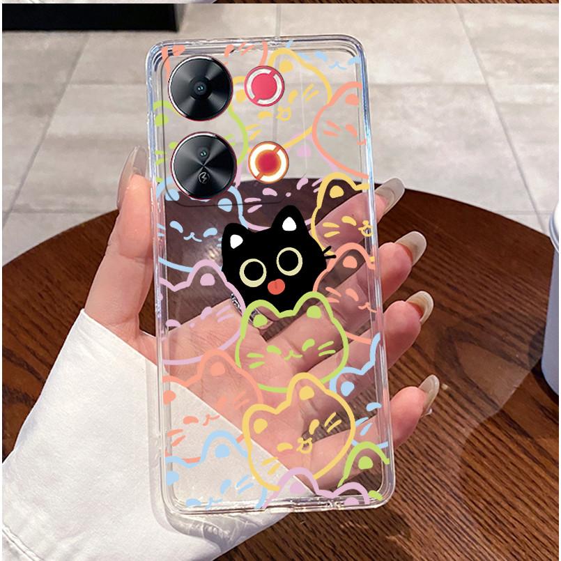 Case For Itel P65 P671L P 65 Casing Luxury Cute Love Heart Rabbit Funny Pattern Cover Clear TPU Silicone Soft Shell Phone Case
