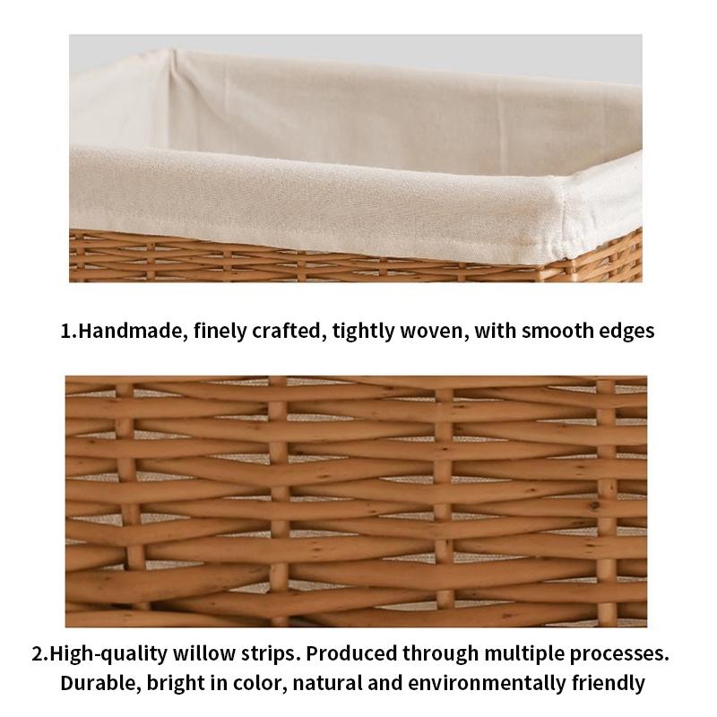 Vävda Förvaringskorgar Köksorganisatör Handgjorda Förvaringskorgar Leksakskorgar Snacksförvaringslåda Hemorganisatörer Cestas Tejidas