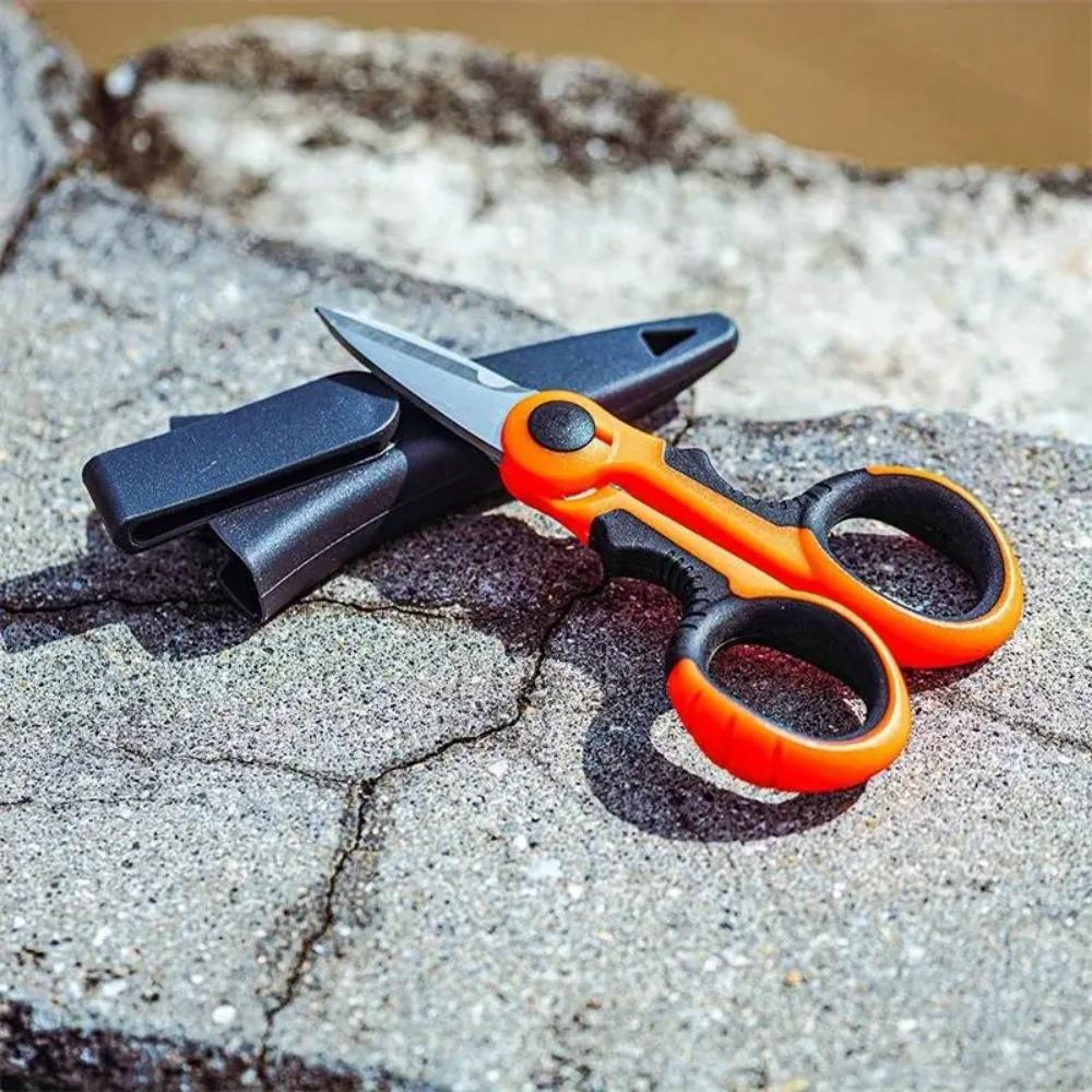 Professional Electrician Scissors High Carbon Steel Wire Cut Tool for Fabric Paper Cable Fishing