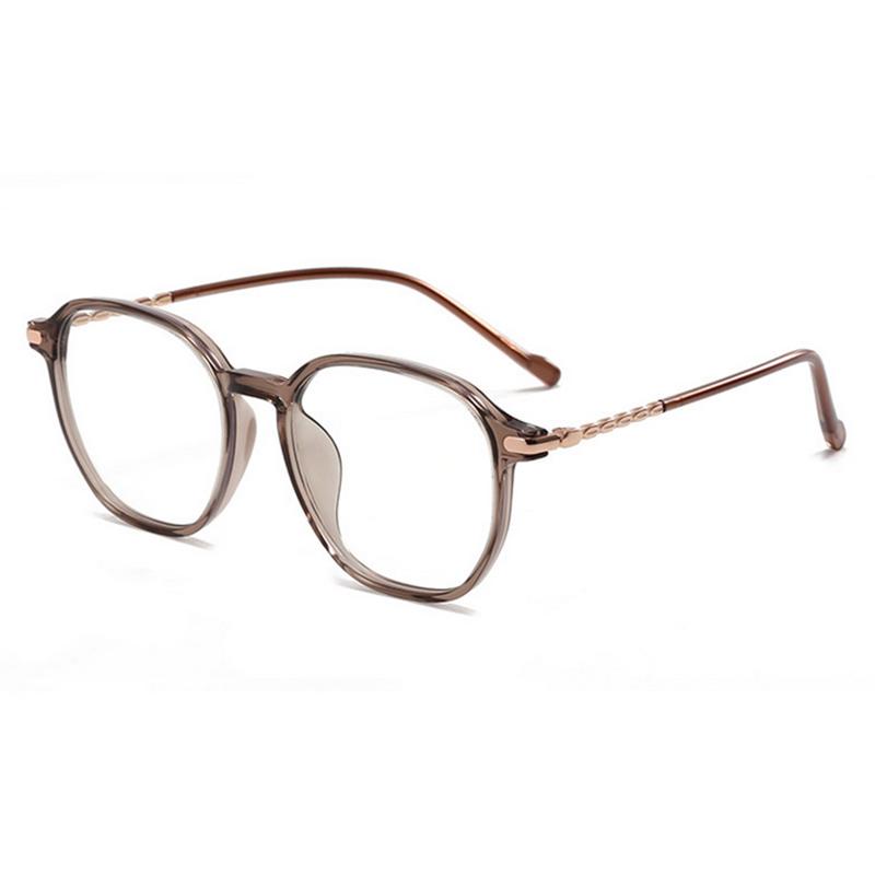 Stylish Flat Light Glasses Frame for Myopia with Small Face Effect Lightweight Polygonal Design -0.5 -1.0 -1.5 -2.0 To -6.0