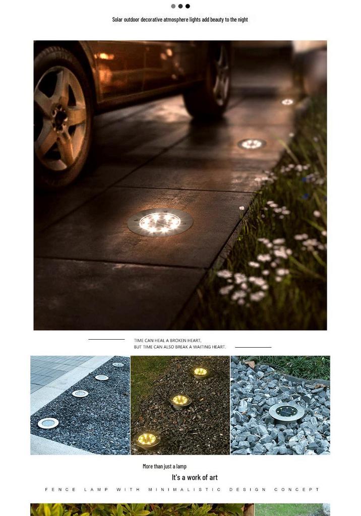 Solar Waterproof LED Garden Courtyard Light