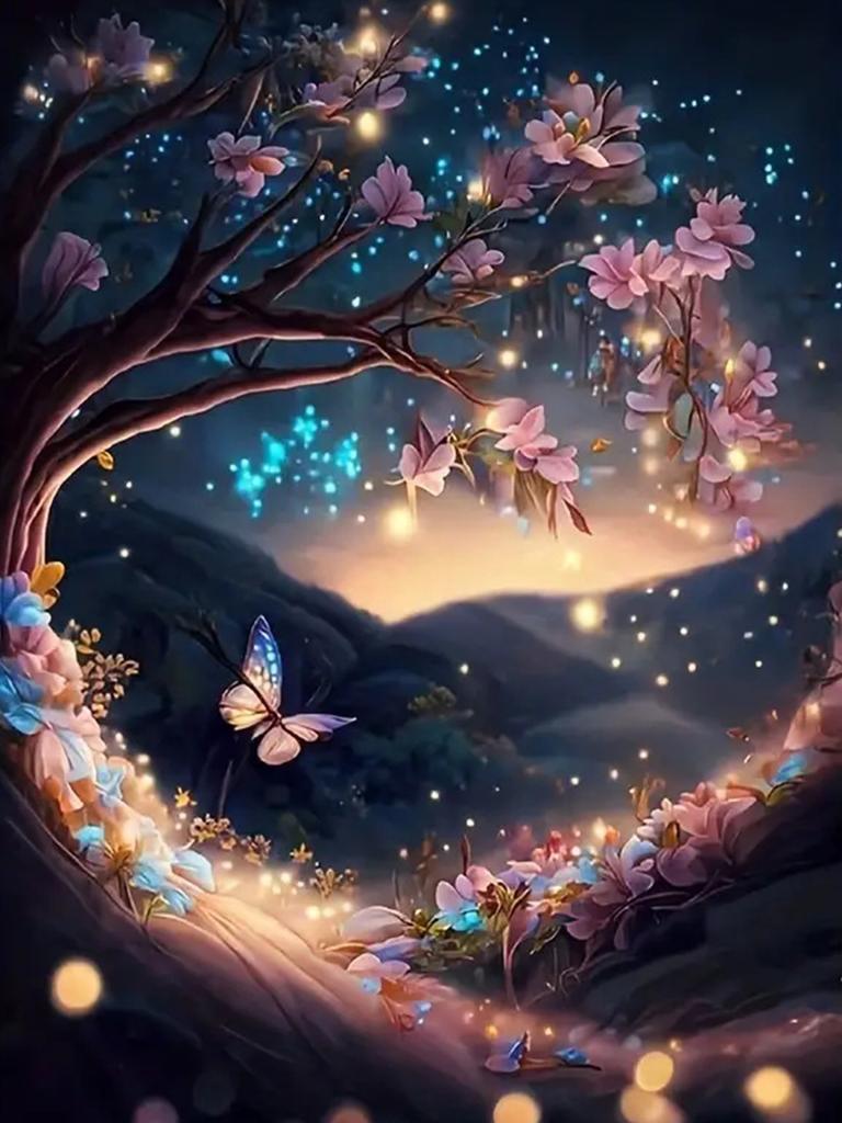 Source Factory Beautiful Night Sky Starry Sky 5D Full Diamond Painting Round Diamond Square Diamond Handmade Diy Ornament