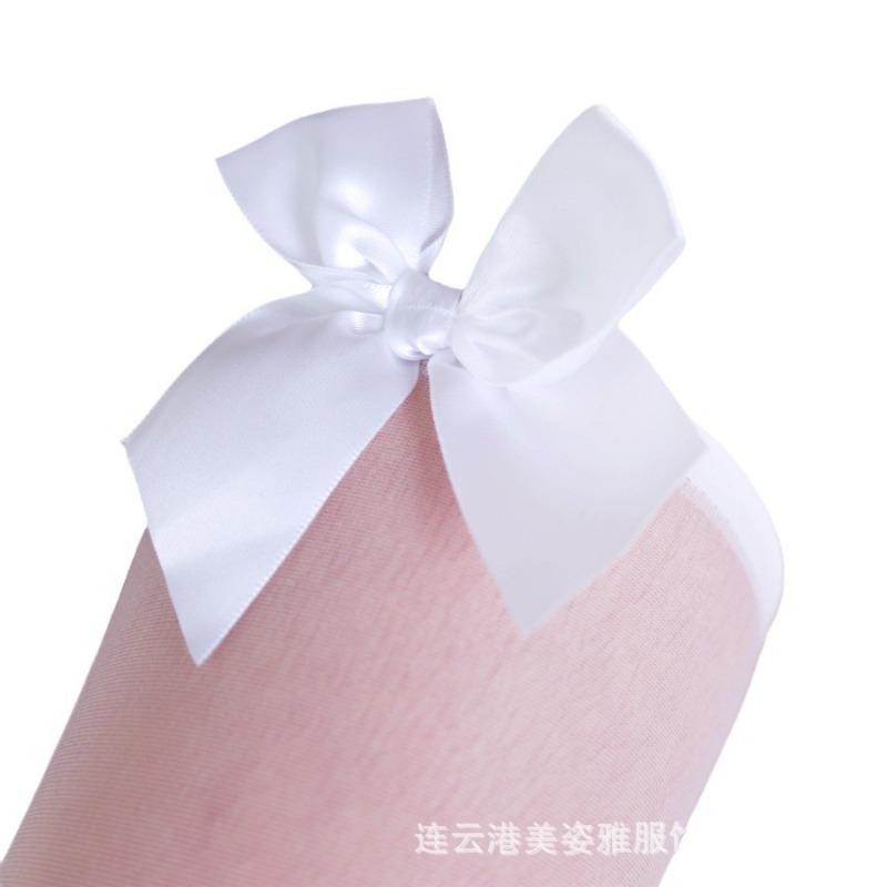 Bow Stockings Sexy Socks Women's J Thigh Socks Thin Pure Desire Half Knee Stockings Cute Pure Versatile