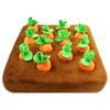 Tribulus Dog Carrot Snuffle Interactive Vegetable Garden Radish Chew Toy for Large Dogs Toy, Mat, Pull,
