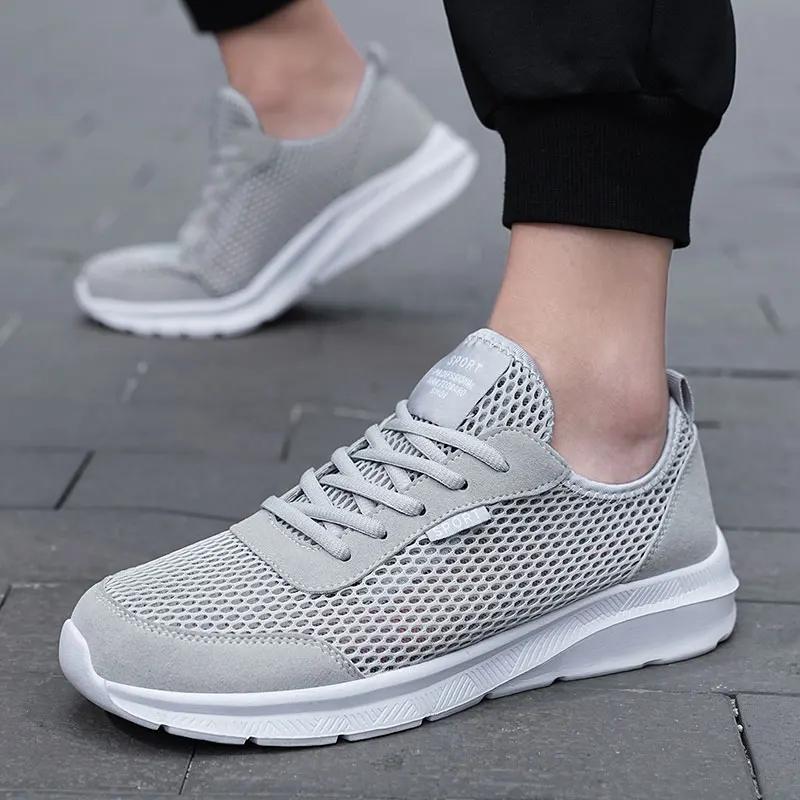 Maedef Men Outdoor Running Shoes High Qulity Flat Wear Resistant Walking Shoes Breathable Summer Shoes For Male Sports Sneakers