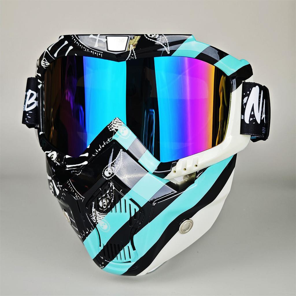 Brille Maske Radfahren Skimaske Blendschutz Anti-UV Outdoor-Brille Winddicht Multifunktion