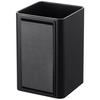 Yamazaki Magnetic Storage Box, Square, Black, Approx. W7 x D7.2 x H10.5cm, Tower, Small Item Storage, Dividers, with Hooks, 4849