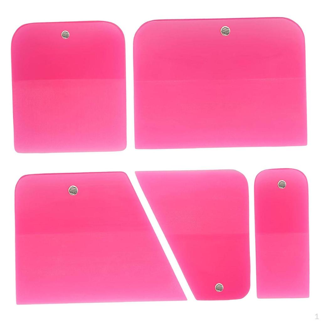 5 Pieces PPF Squeegees Accessories Easy to Use TPU Coating Scrapers for Cars Paint