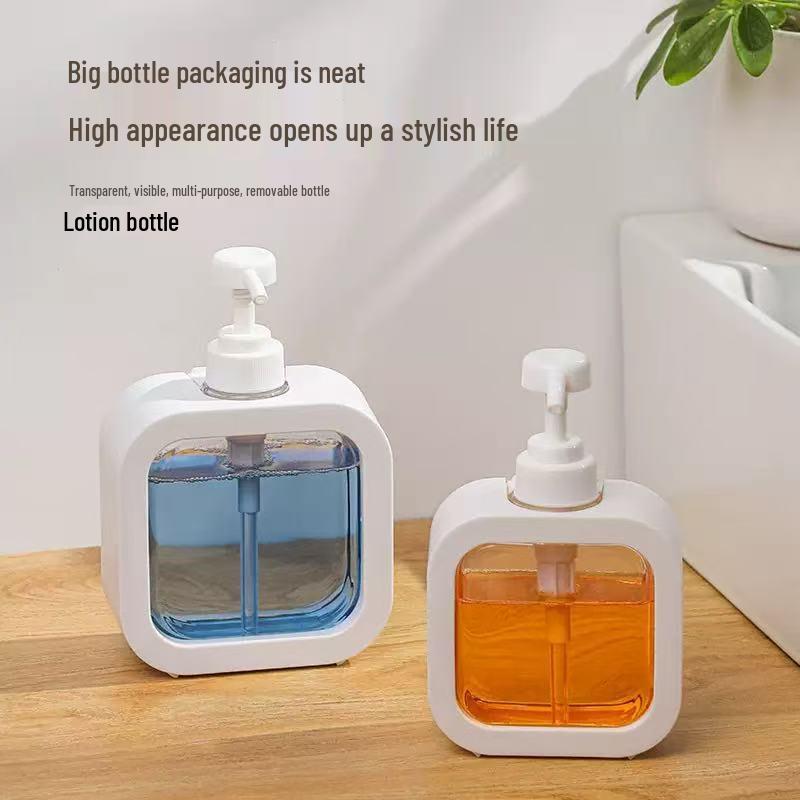 Press-Type Dispenser Bottle (300ml/500ml) for Soap, Shower Gel, Shampoo & Detergent