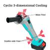 Electric Brushless Angle Grinder Polishing Machine 188VF/218VF Cordless Polisher Cutting Tool Set With 1/2 Li-ion Battery