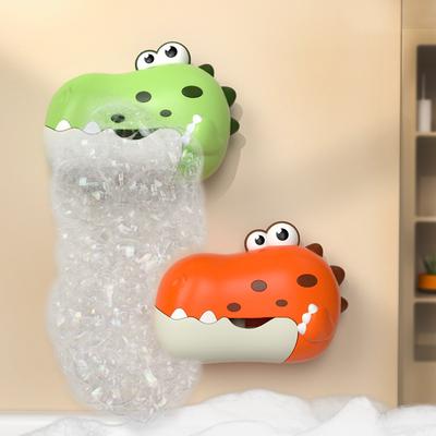 New Dinosaur Bubble Spitting Machine Infant Children Bathing Water Play Toy