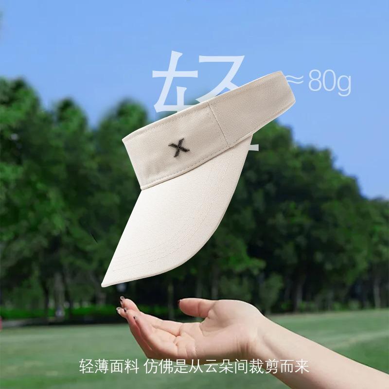 Summer outdoor sunscreen cap sports marathon professional quick-drying running cap big brim sunscreen breathable versatile empty top hat