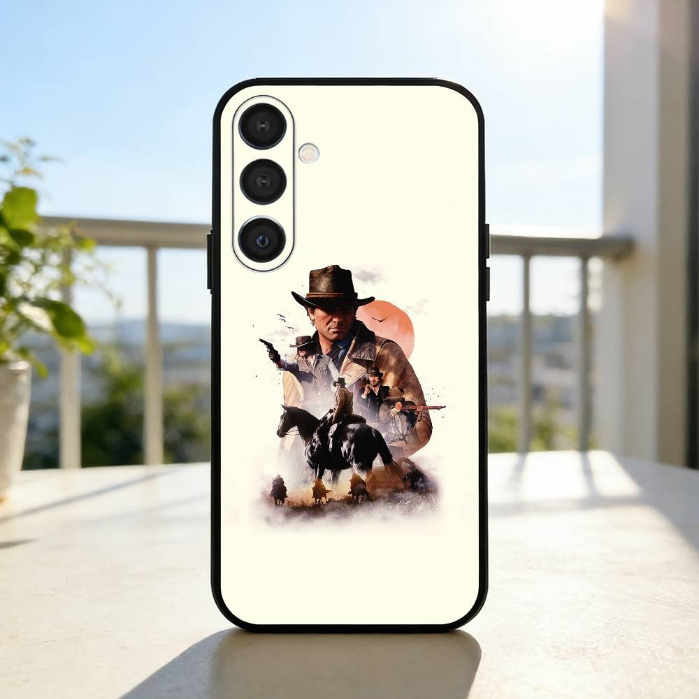R-Red D-Dead Redemption RDR 2 Чехол для телефона Samsung A73,72,71,53,52,51,22,91,80, Мягкий черный чехол Samsung a22 4g