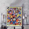 Disney Diamond Painting Retro Group Portrait Illustration of Classic Disney Characters 5D Diamond Painting Art Embroidery Cross Stitch Room Decoration
