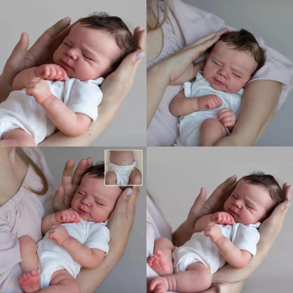 Silikonová panenka reborn pro sběratele a nadšence do dárků 50 cm Realistický kamarád na hraní