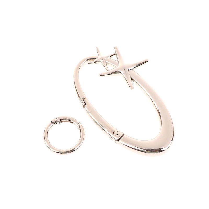 Carabiner Keychain Star Aesthetic Lucky Dice Opener Metal Backpack Pendant For Men Woman