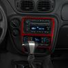 Real Carbon Fiber Car Accessories Trim Red Cover Soft Sticker For Chevrolet Trailblazer 2002 2003 2004 2005 2006 2007 2008 2009