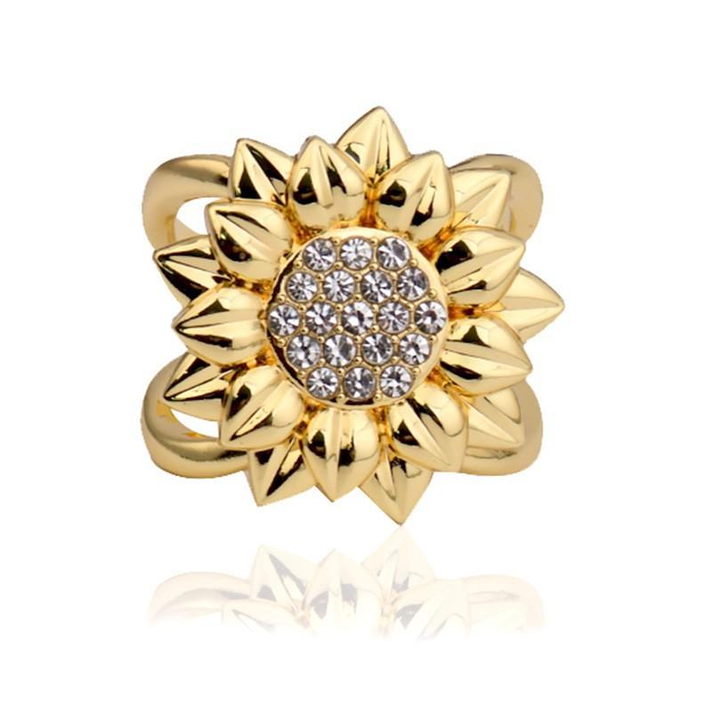 

Silk Scarf Buckle Sunflower Multifunctional Shawl Ring Belt Coat Magnetic
