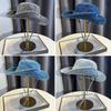 Vintage Washed Denim Bucket Hat Unisex Summer Sun Hat for Women Men Camping Cap with Uv Protection Western Cowboy Fisherman Hat
