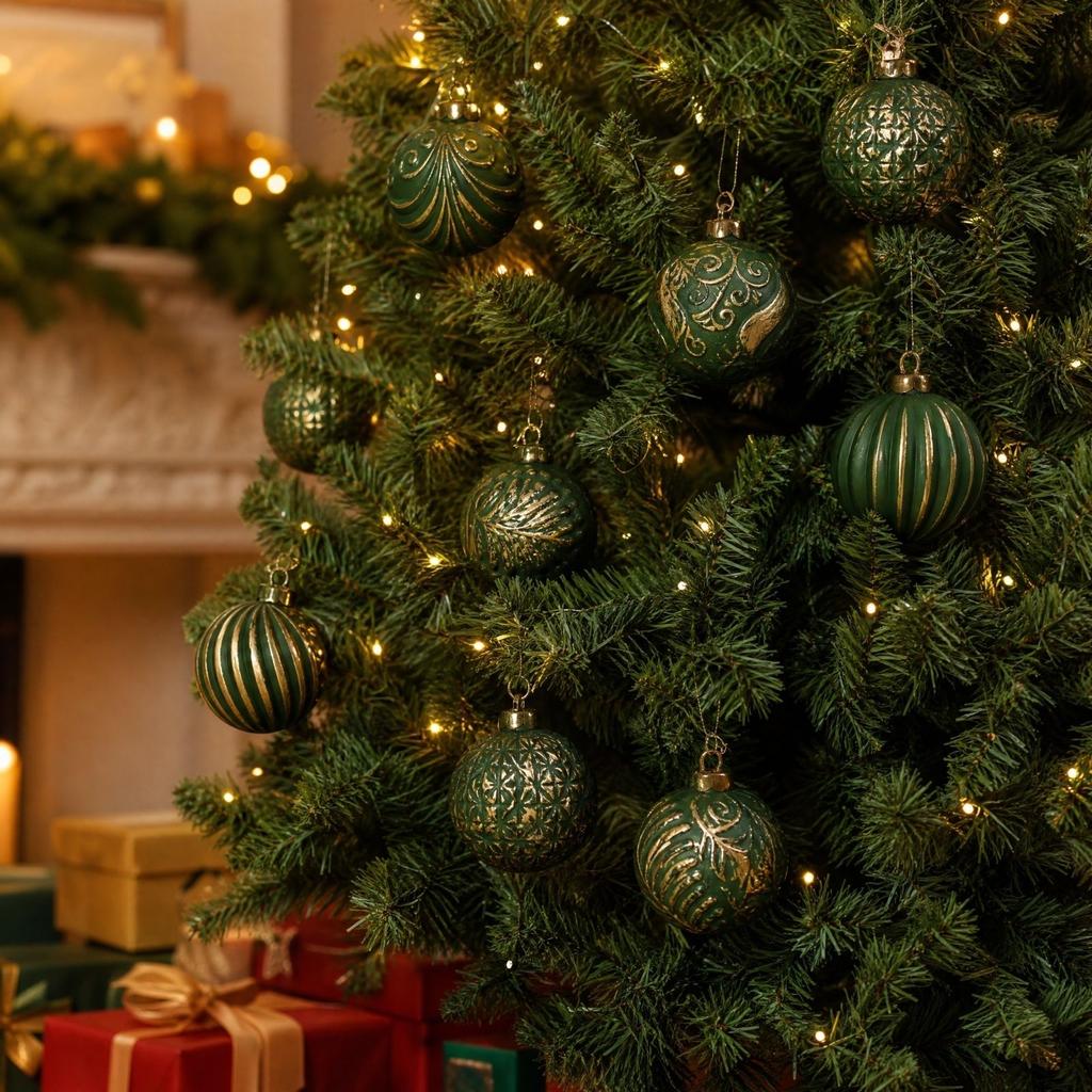 16 Kerstballen Ornamenten Set Gegalvaniseerd Plastic Glanzende Hangende Decoraties voor Kerstboom