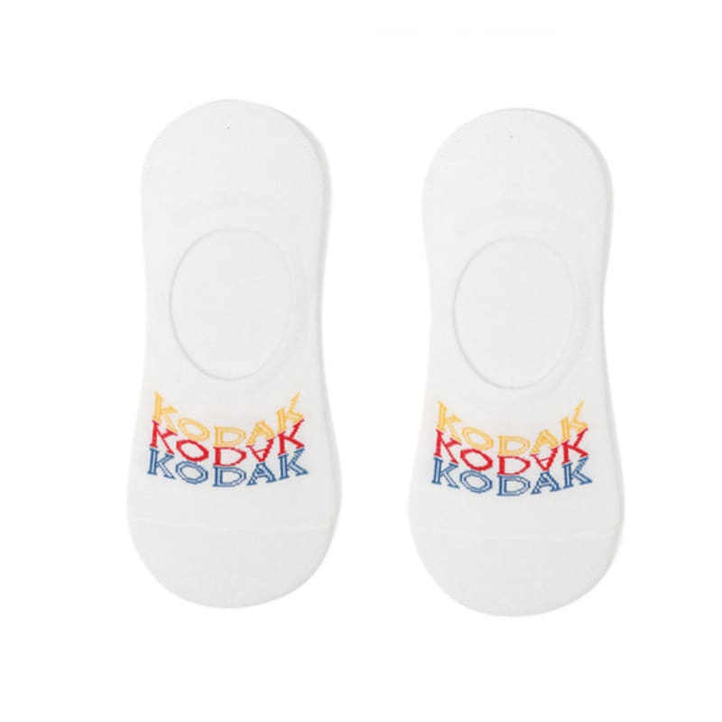 

KODAK Apparel Lettering No-Show Socks WHITE LXL