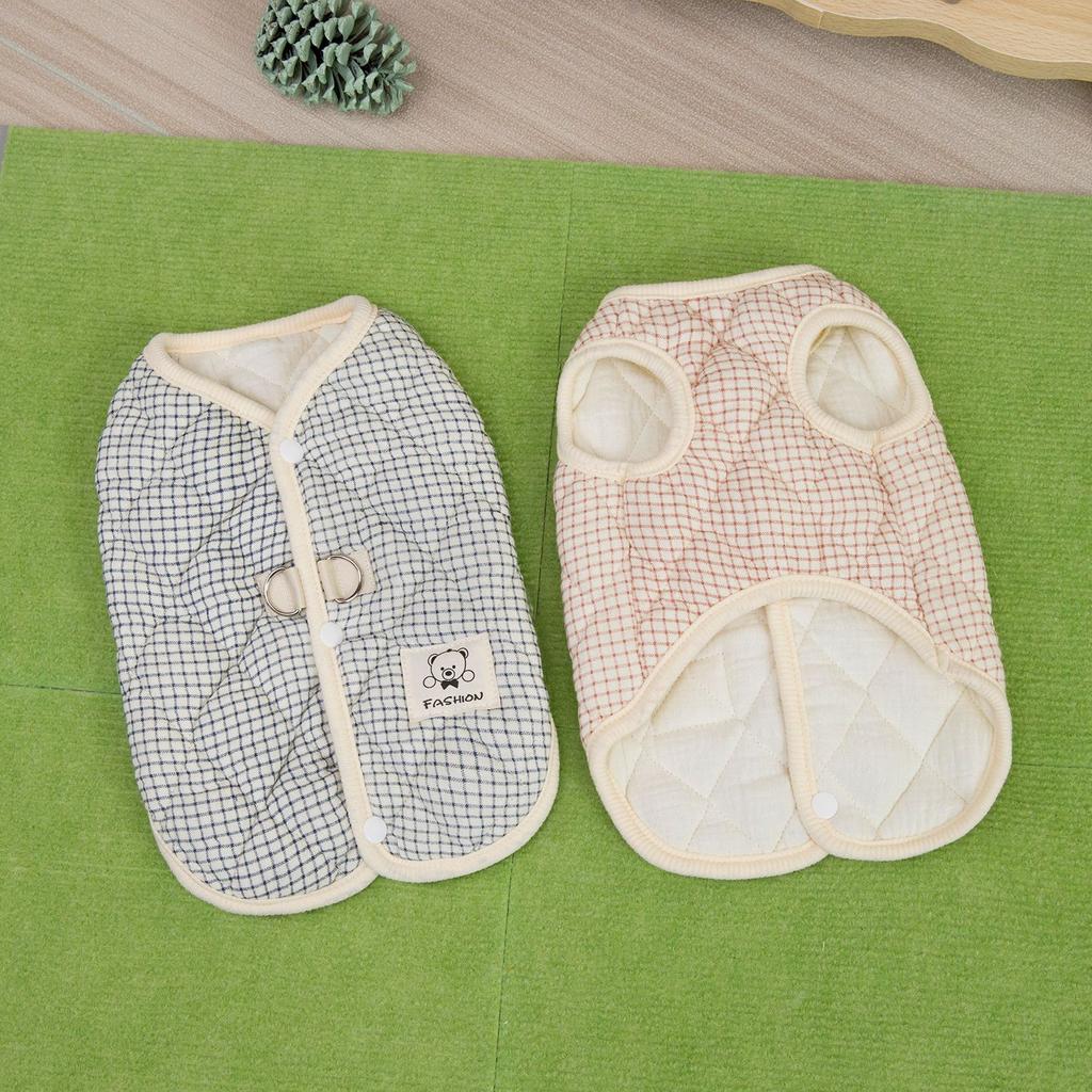 Pet Dog and Cat Clothes Teddy Bichon Schnauzer Small Dog Thickened Anti-shedding Vest