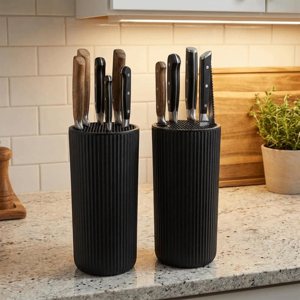 Flexible Inserted Design Kitchen Cutter Holder Ribbed Cutter Storage Stand Kitchen Use