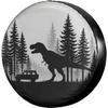 1pc Camping Dinosaur Spare Tire Cover, A Universal Waterproof And Dust-Proof Protector For Tires Suitable For Various Vehicles I