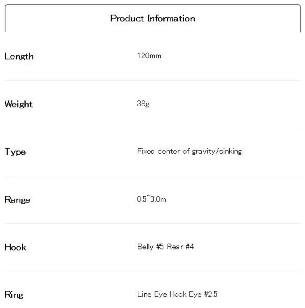 Duo Beach Walker Wedge 120 mm 38 grams Sinking Lure MCC0883 (8799)