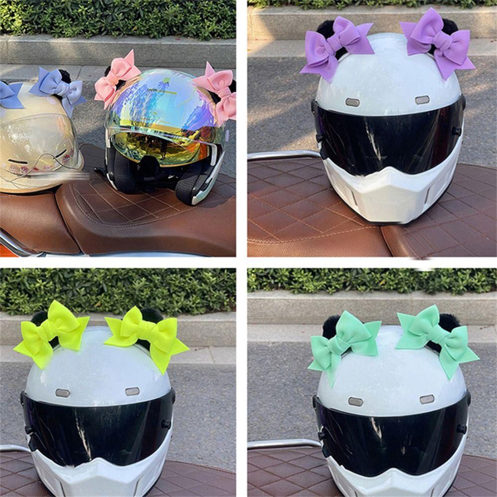 2Pcs Butterfly Knot Helmet Decoration Driving Styling Helmet Accessories Moto Helmet  for Motorcycle