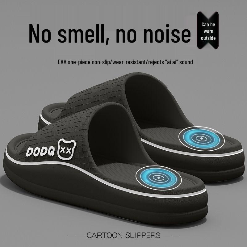 

Мужские летние домашние тапочки из ЭВА без запаха на толстой подошве, нескользящие 42-43 [Fits 41-42]