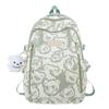 Schoolbag1011 new backpack bear printed schoolbag female junior high school students niche versatile backpack computer bag wholesale