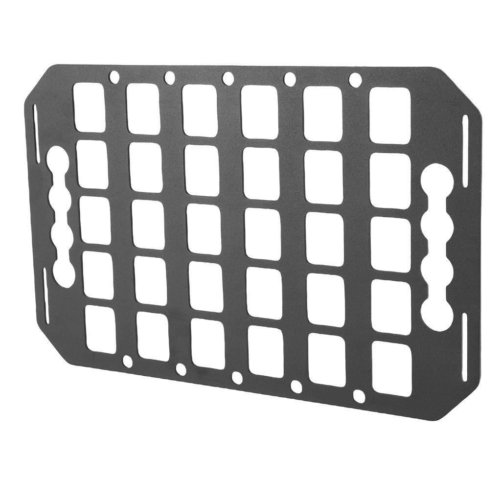 Truck Bed Molle Panel Rack 12.5x8x0.08in Aluminum L Track Molle Panel Organizer for Cars SUVs Pickup RVs