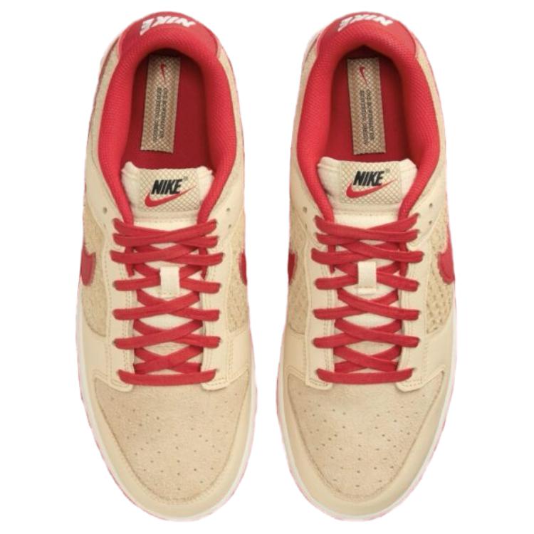 Nike Dunk Low Waffle alla Fragola Scarpe da Ginnastica da Uomo Marrone Chiaro Vaniglia Pallido Rosso Università HJ9100-294