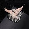 Shinning Flying Swan Brooches For Women Girls Elegant  Brooch  Temperament Pins Versatile Corsage Gifts