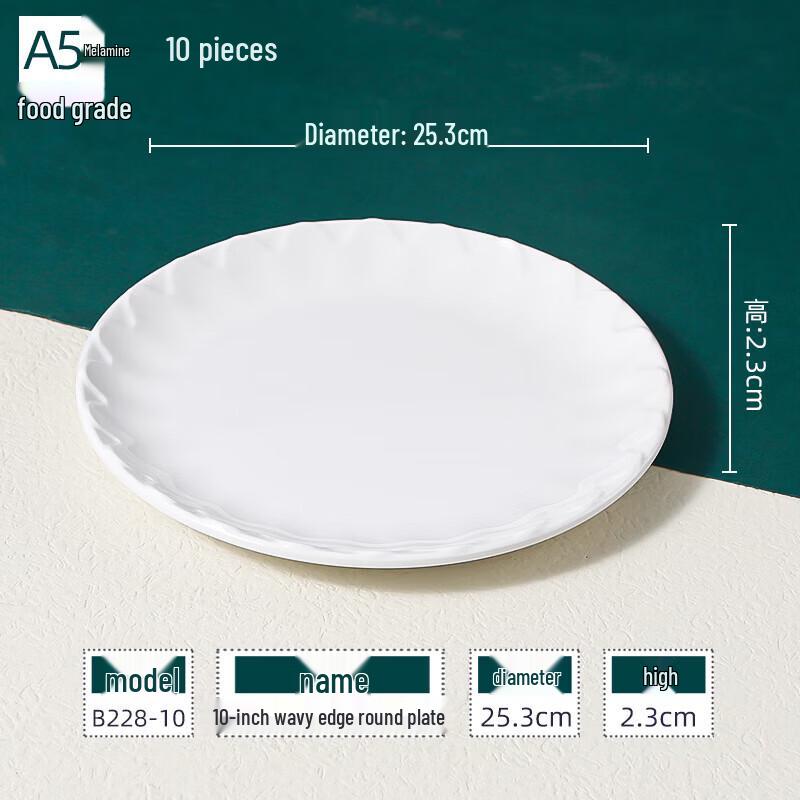 Commercial Melamine Round Serving Plate