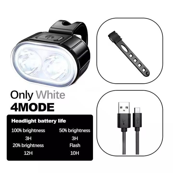 Cycling Bicycle Front Rear Light Set Bike USB Charge Headlight Light MTB Waterproof Taillight LED Lantern Bicycle Accessories