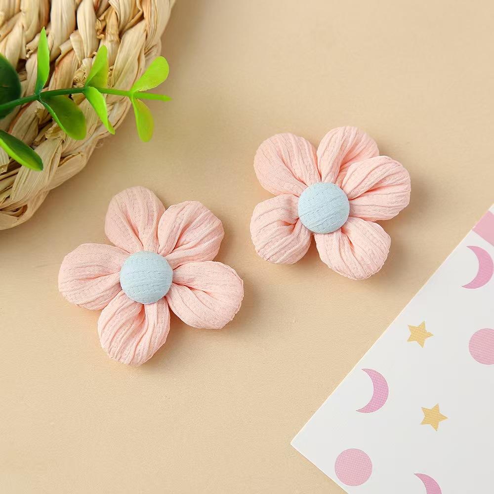 7Pcs Accessories Hand Woven New Colored Fabric DIY Small Flower Headpieces Hair Clips Accessories Clothing Bags Accessories