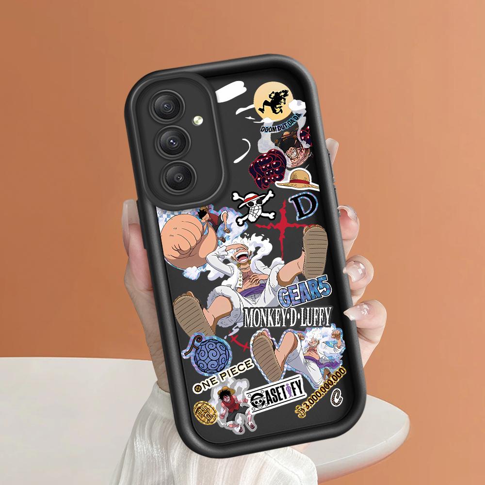 Soft Silicone Square Ladder Printing Pattern Phone Casing Full Cover Camera Shockproof Protection Rubber Case for Samsung