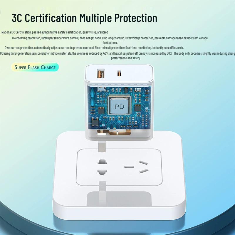 PD30W Ultra-Fast Charger Set for Apple & Huawei Devices