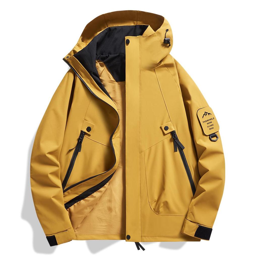 Spring/Autumn Outdoor Windbreaker: Men's & Women's Windproof Waterproof Jacket for Mountaineering