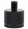 Adapter Sleeve Reduction 1/4" To M8 Tripod Black for 20 Mm Lamp Stand