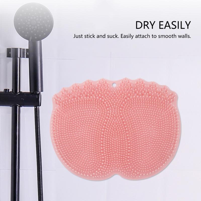 Soft TPE Foot Scrub Mat With NonSlip Texture For Bathroom Safety Comfortable Massage Surfaces Foot Scrubber Feature