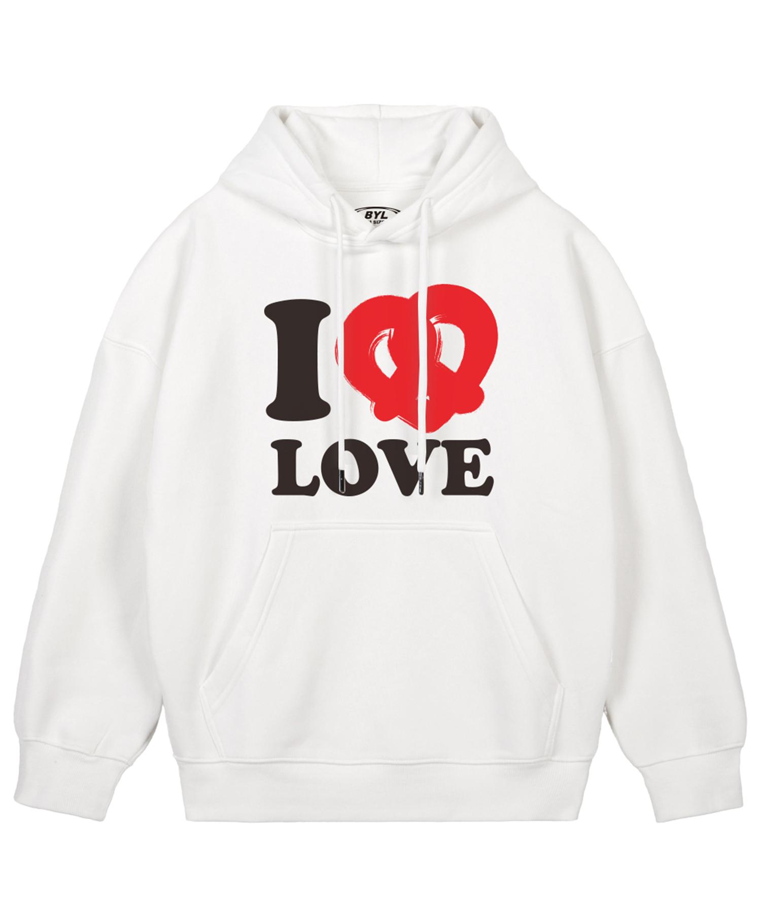 Худи Biel I Love Pretzel Белое M (Brushed)