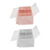 Acrylic Dustproof Storage Box 10 Holes Marble Texture Compartment Eyelash Grafting Accessories Case Eyelash Grafting Display Box