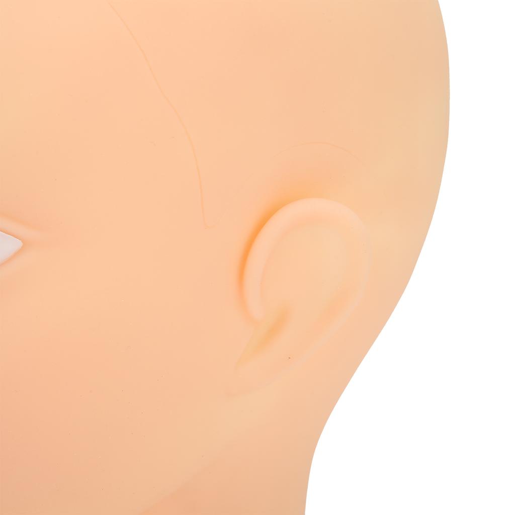 Hoed Pruik Display Mannequin Hoofd Model Make-up Training Oefenen Kaal Mannequin Hoofd (Roze basis)zonder Make-up