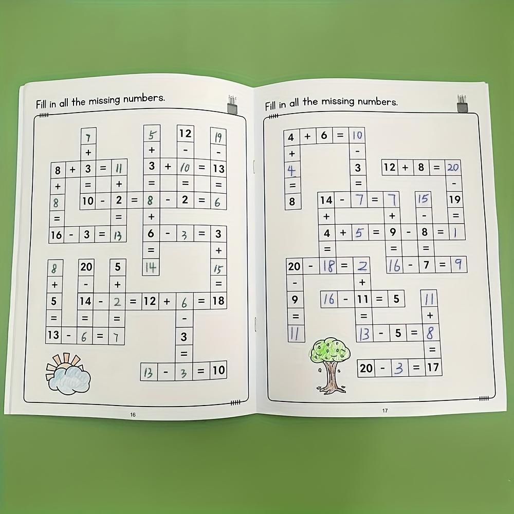 Non-Toxic Kids Math Exercise Book Addition Subtraction Early Learning Educational Gift