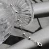 Women's Daily Accessory Sari Silver Ball Chain Bracelet