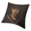 Horror Game Silent Hill F Pillowcase Printed Polyester Cushion Cover Decor Hinako Shimizu Throw Pillow Case Cover Home Zippered