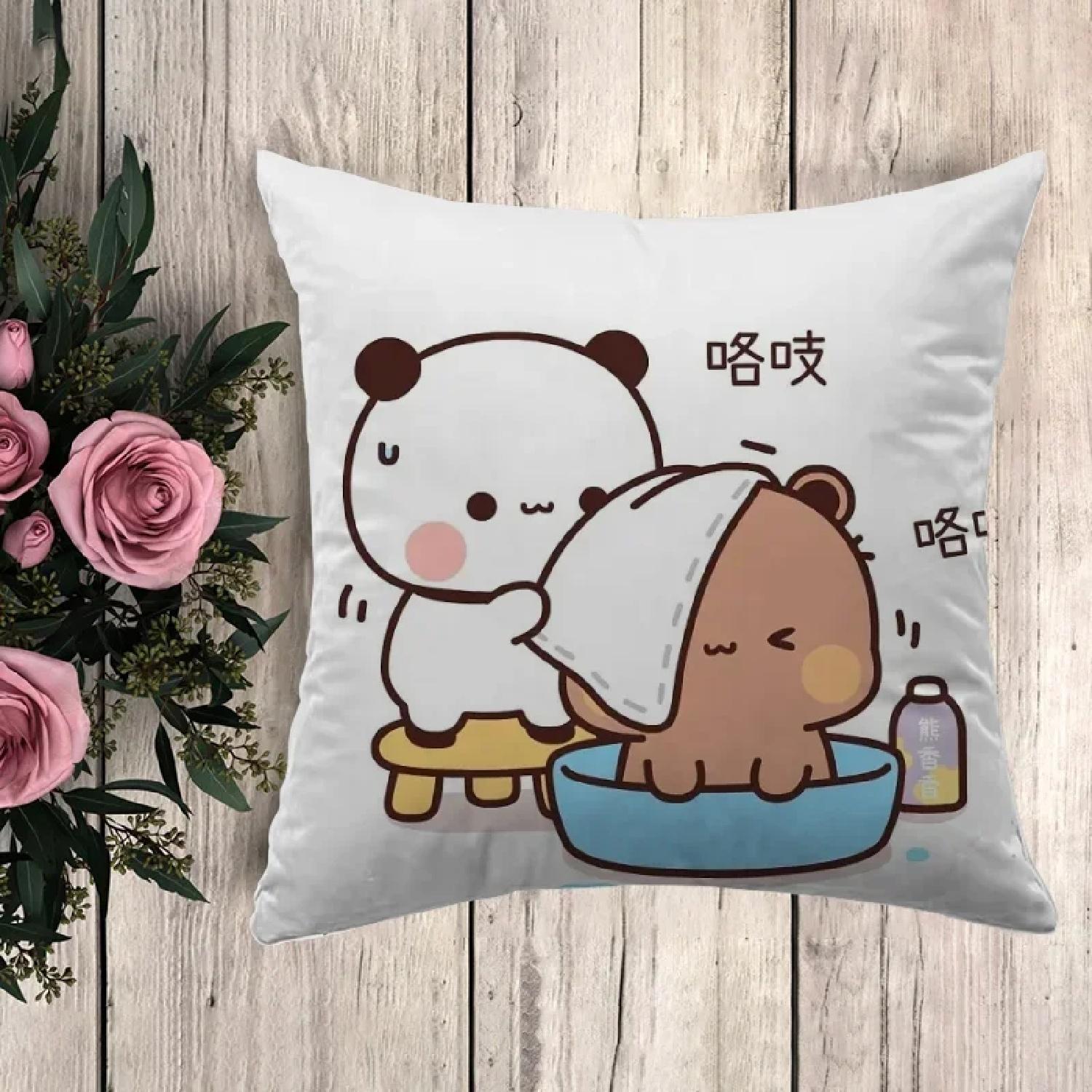 

Anime Pillow Bubu Dudu Decorative Pillows for Sofa Pillowcase Pilow Cases Cushion Fall Decor Car Decorationz,(5) 66x66cm